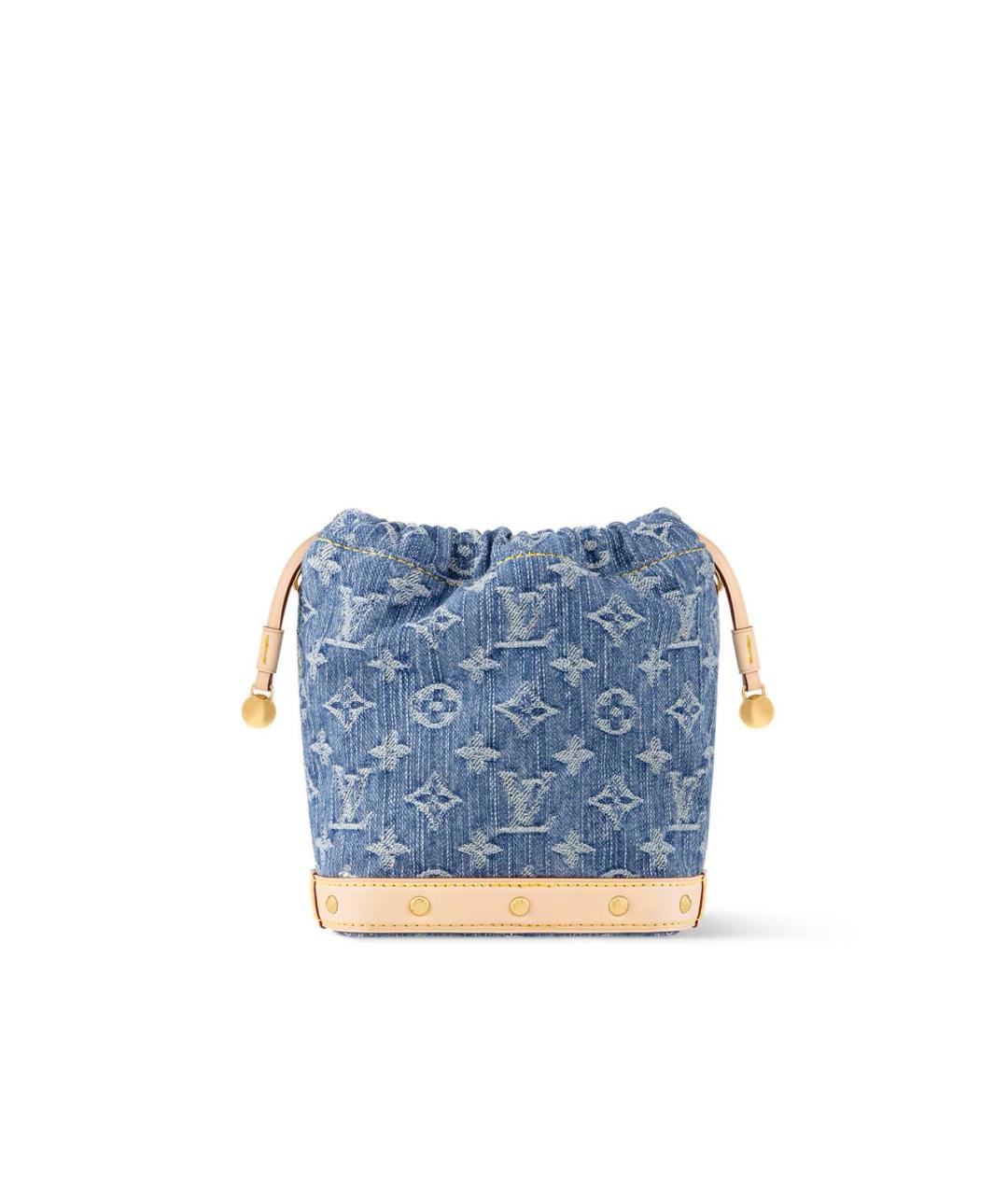 LOUIS VUITTON Голубая тканевая сумка через плечо, фото 3