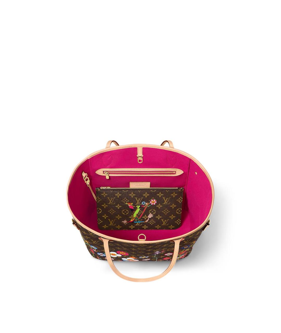 LOUIS VUITTON Коричневая кожаная сумка тоут, фото 4