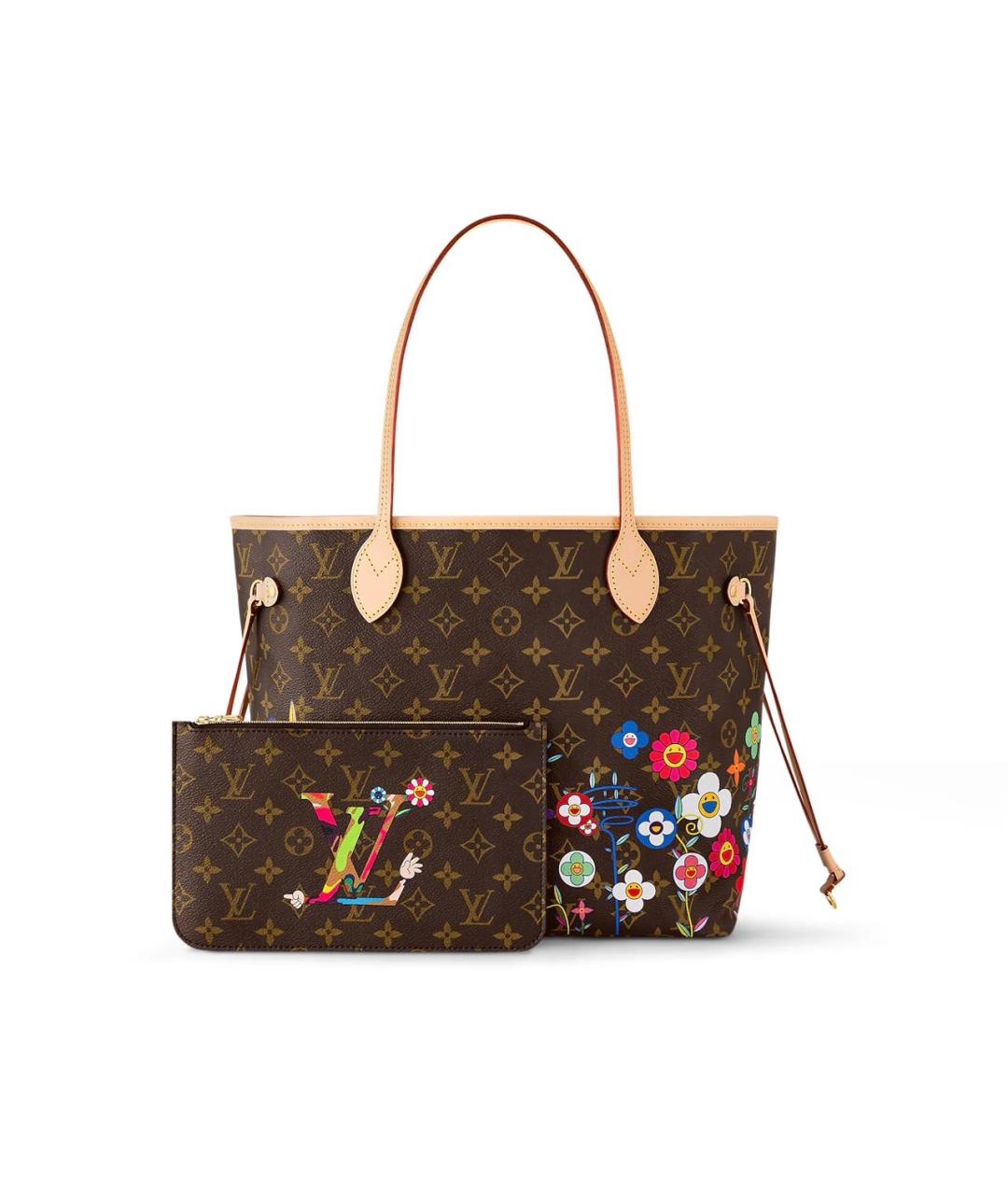 LOUIS VUITTON Коричневая кожаная сумка тоут, фото 3