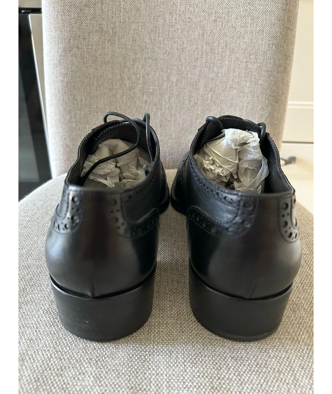 TOM FORD Черные кожаные туфли, фото 4