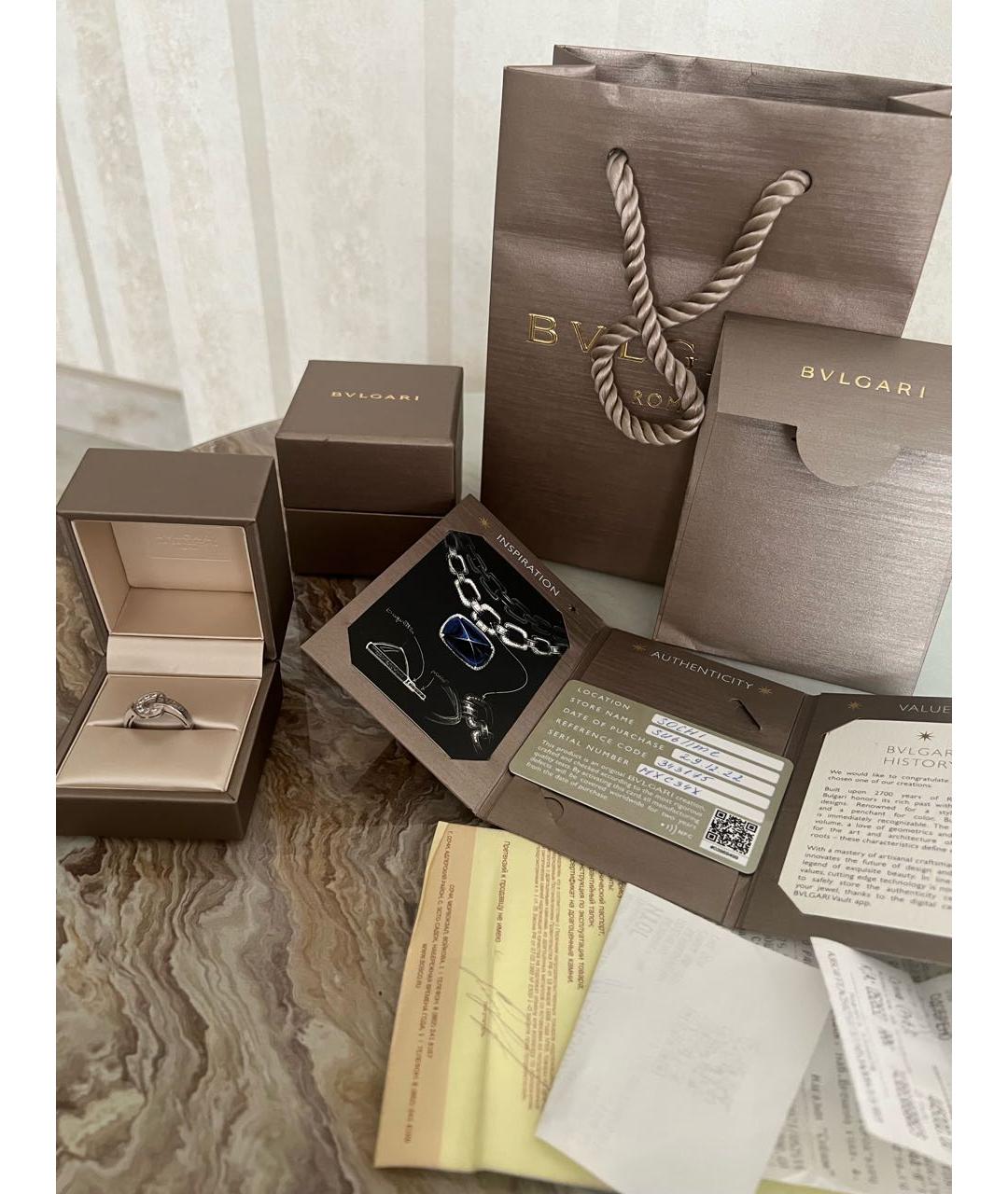 BVLGARI Кольцо из белого золота, фото 8