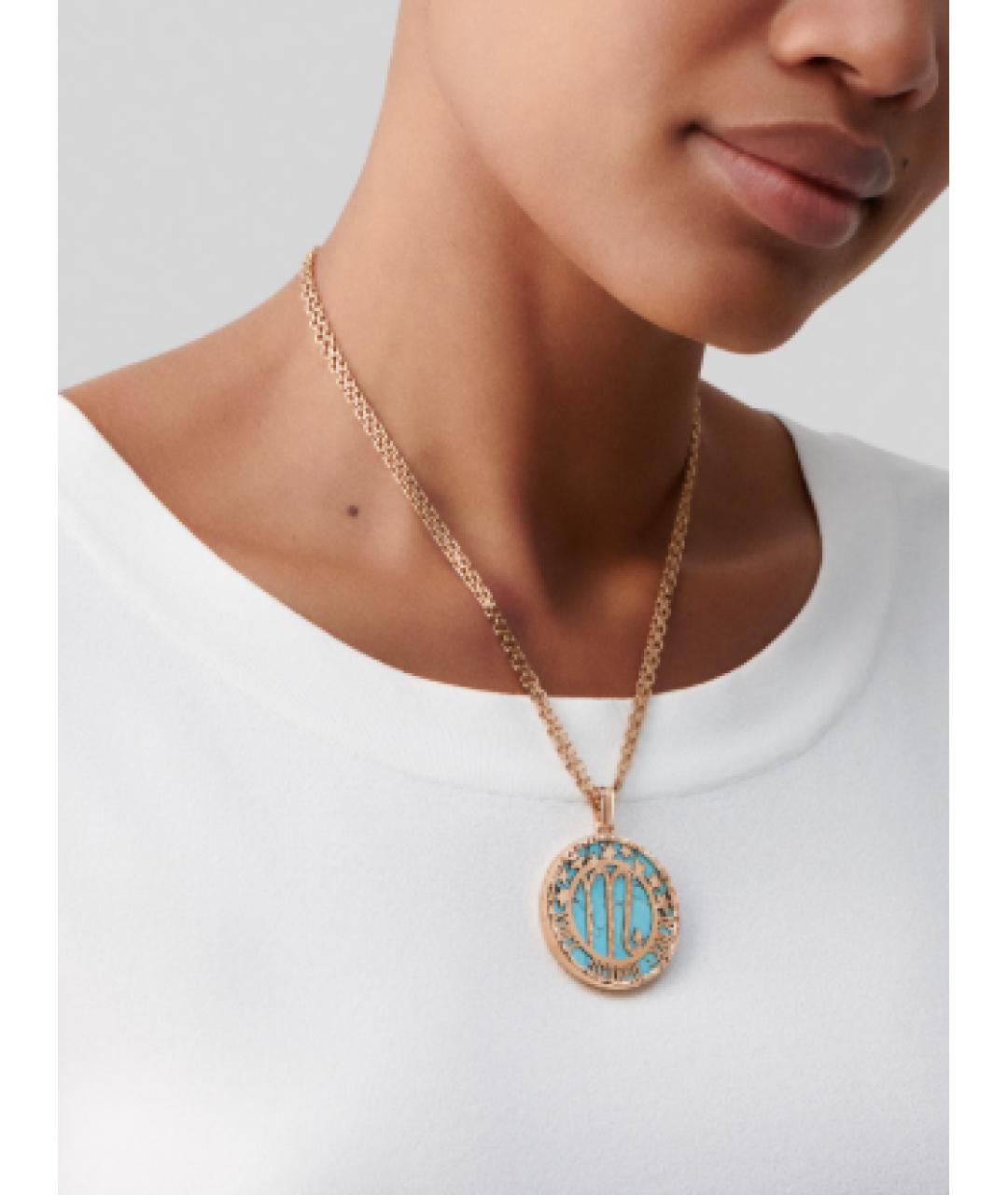 VAN CLEEF & ARPELS Голубой кулон из розового золота, фото 5