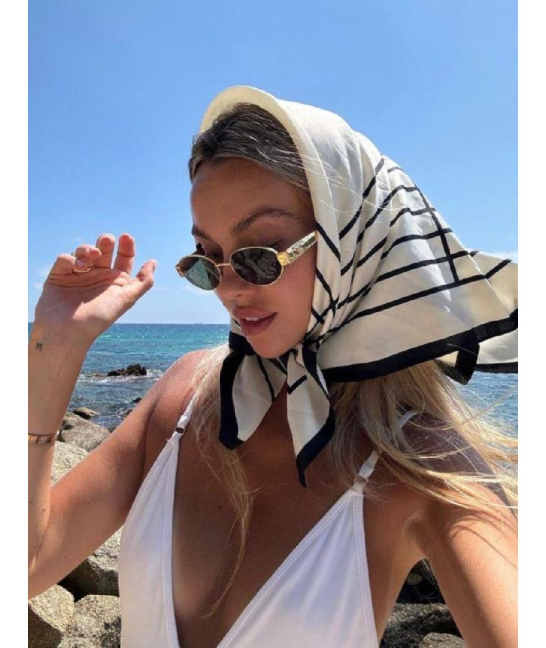CELINE Золотые солнцезащитные очки, фото 4