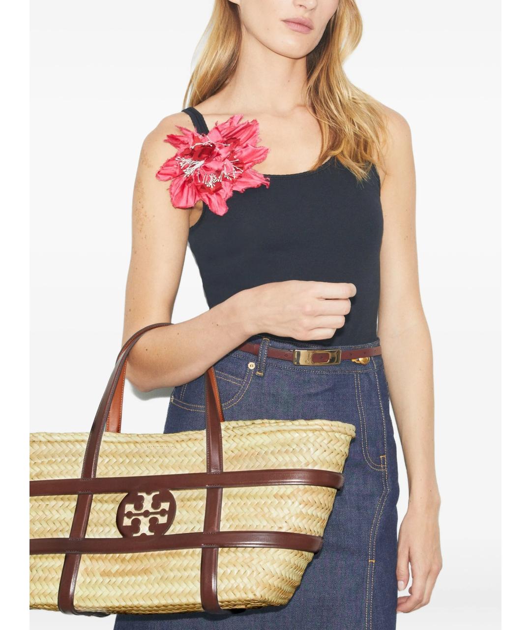 TORY BURCH Бежевая сумка тоут, фото 2