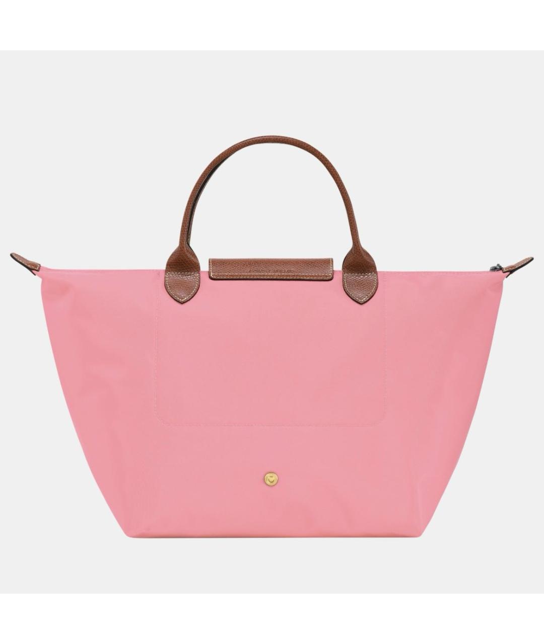 LONGCHAMP Розовая тканевая сумка тоут, фото 3
