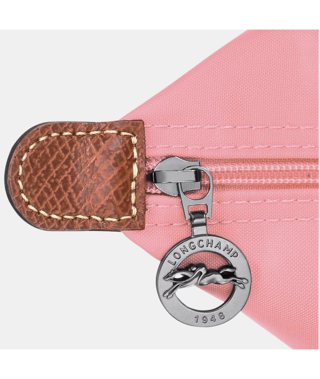 LONGCHAMP Розовая тканевая сумка тоут, фото 5