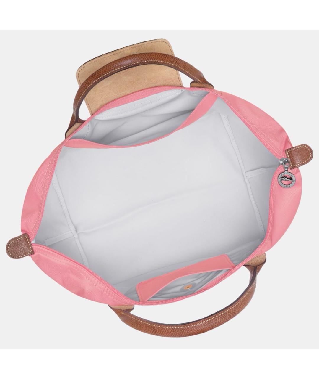 LONGCHAMP Розовая тканевая сумка тоут, фото 4