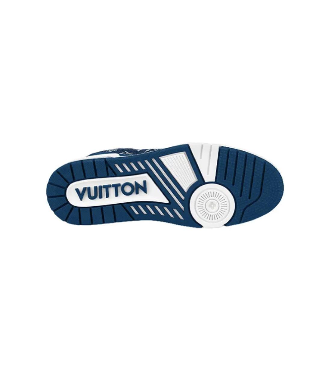 LOUIS VUITTON Голубые кеды, фото 4