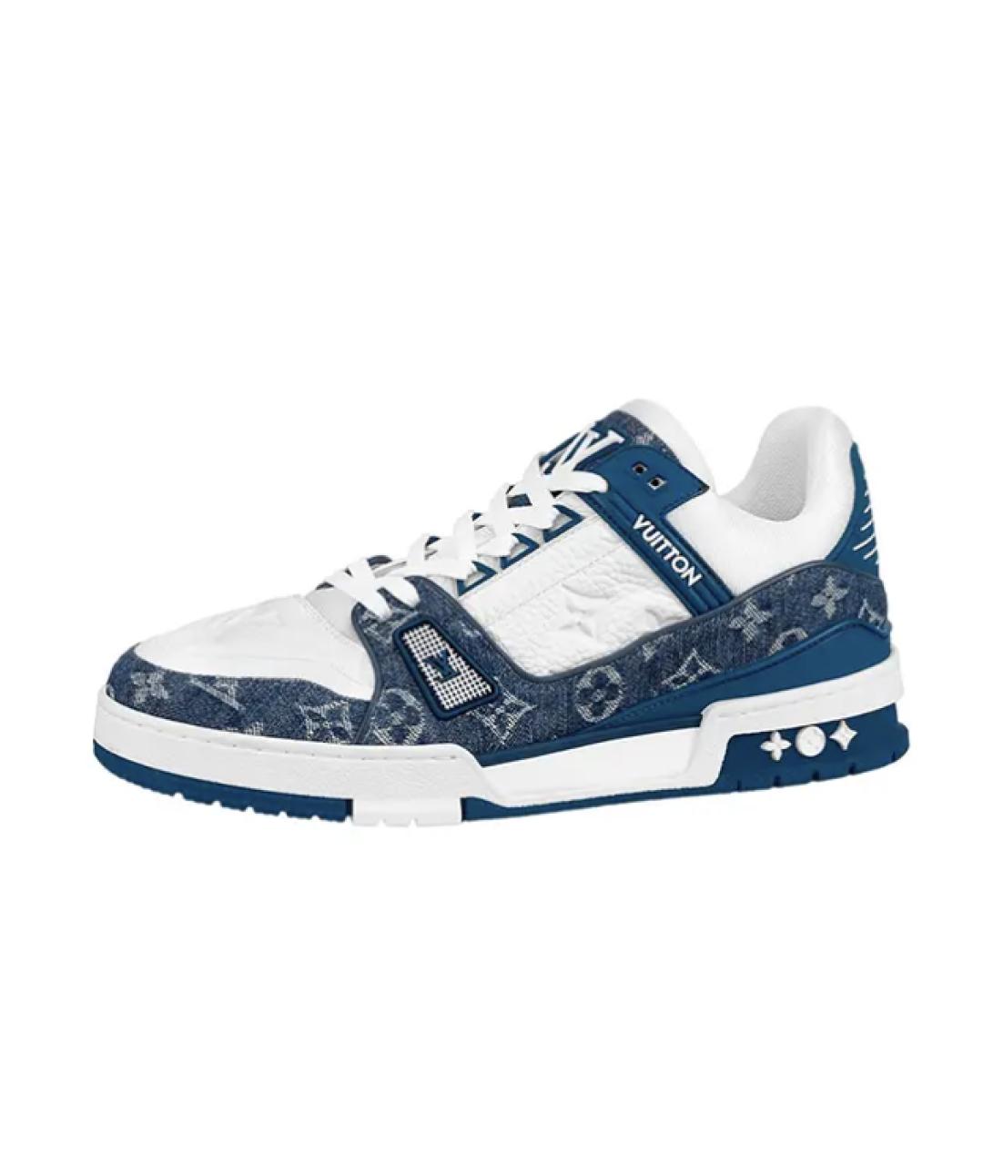 LOUIS VUITTON Голубые кеды, фото 5