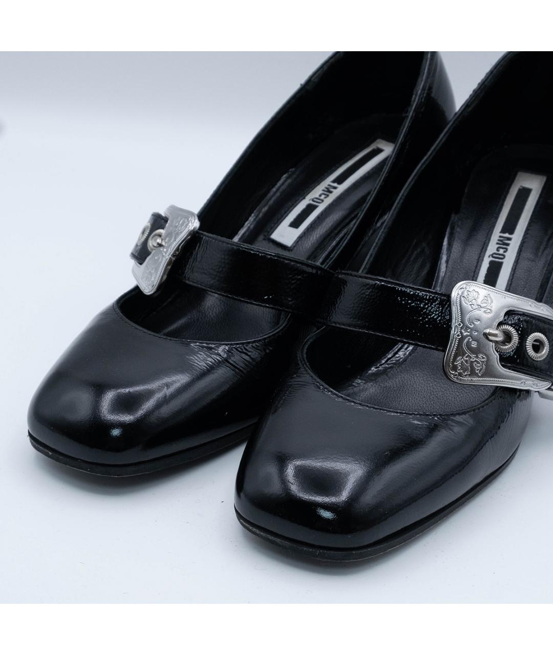 MCQ ALEXANDER MCQUEEN Черные туфли из лакированной кожи, фото 3