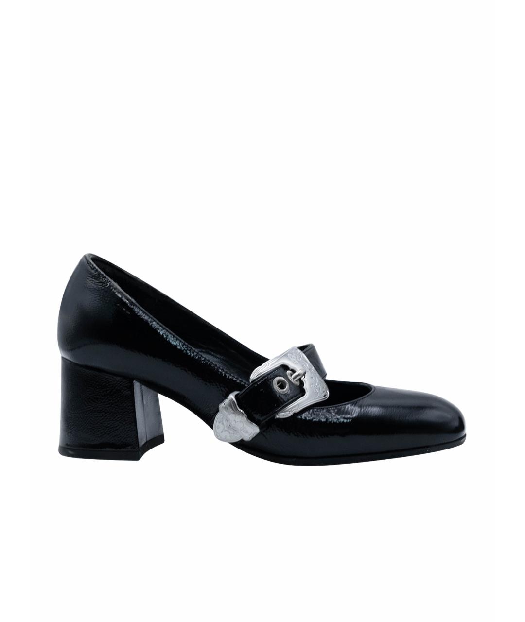 MCQ ALEXANDER MCQUEEN Черные туфли из лакированной кожи, фото 1