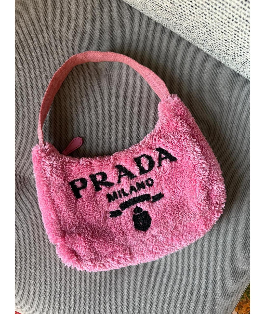 PRADA Розовая сумка с короткими ручками, фото 7