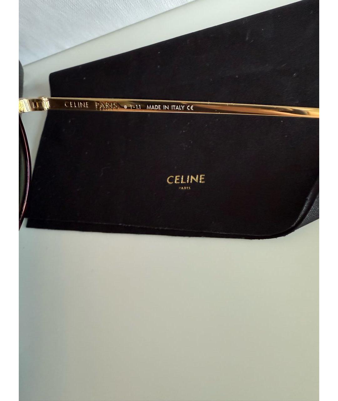 CELINE Зеленые солнцезащитные очки, фото 6