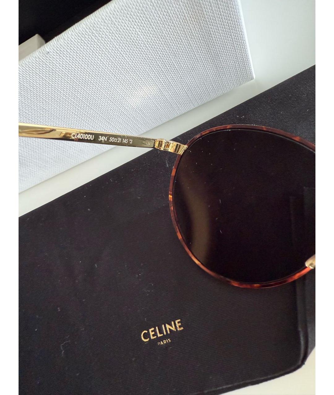 CELINE Зеленые солнцезащитные очки, фото 7