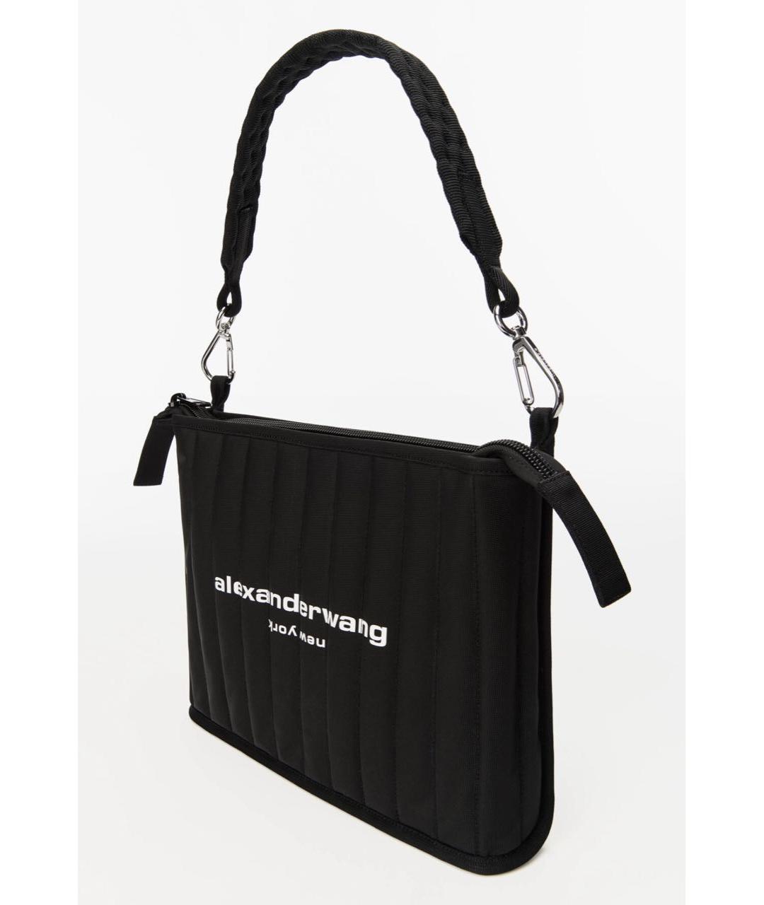 ALEXANDER WANG Черная синтетическая сумка с короткими ручками, фото 2