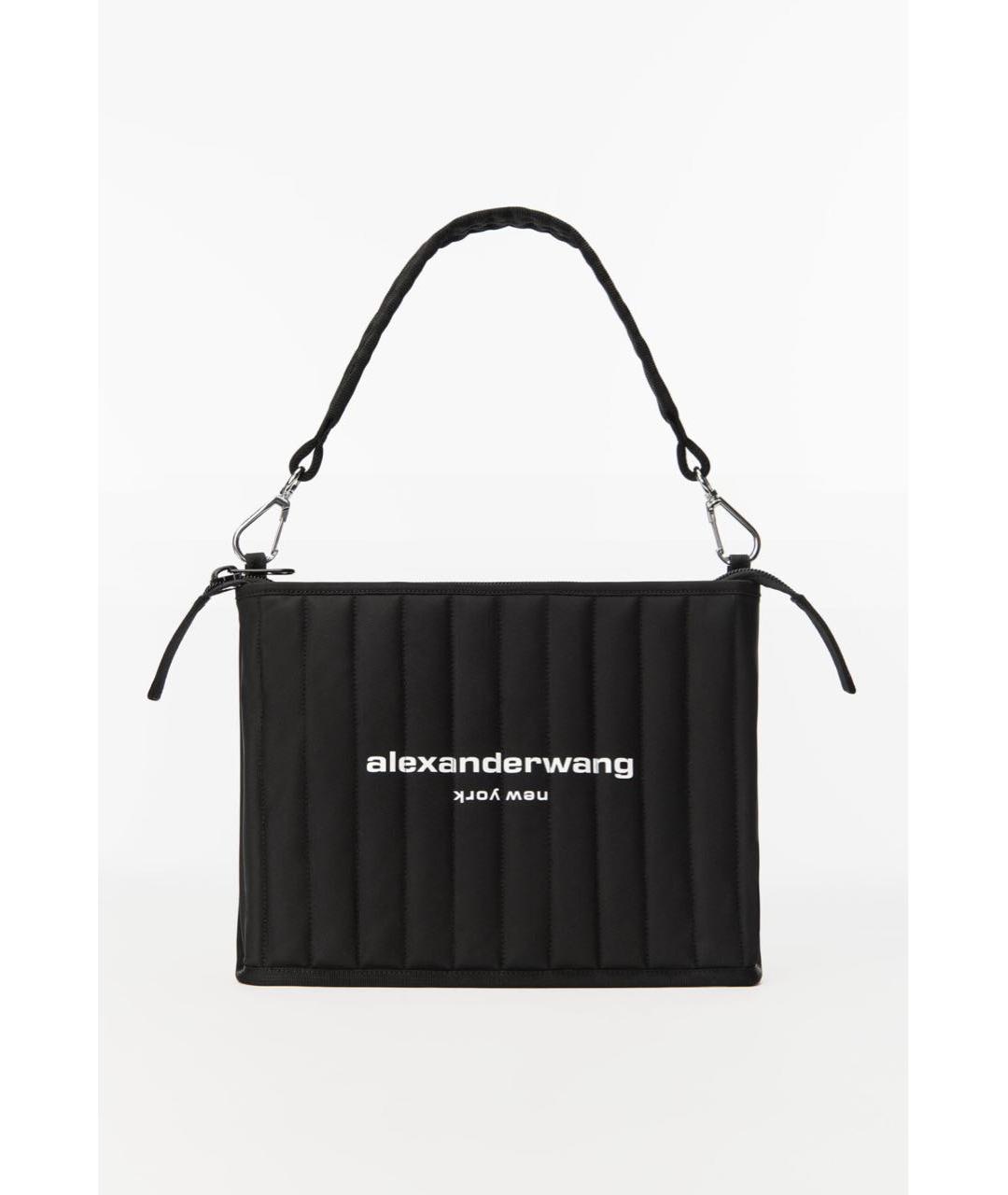 ALEXANDER WANG Черная синтетическая сумка с короткими ручками, фото 7