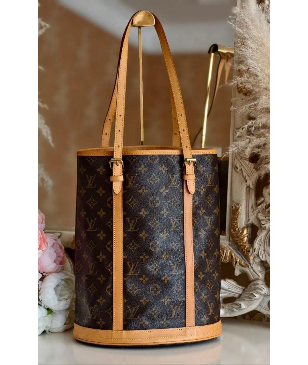 LOUIS VUITTON Коричневая сумка тоут, фото 9