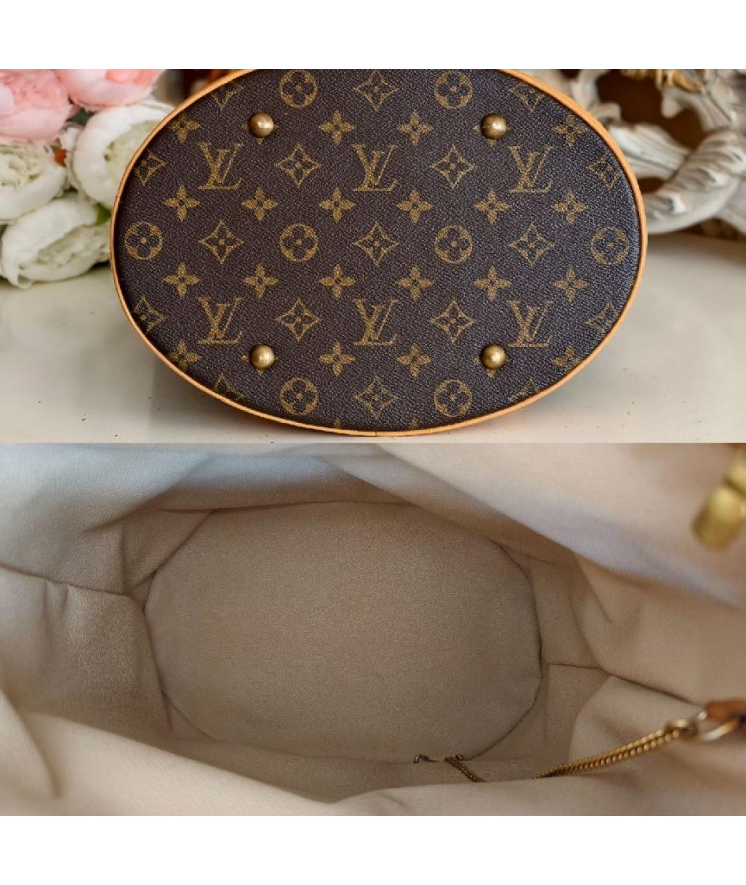 LOUIS VUITTON Коричневая сумка тоут, фото 7
