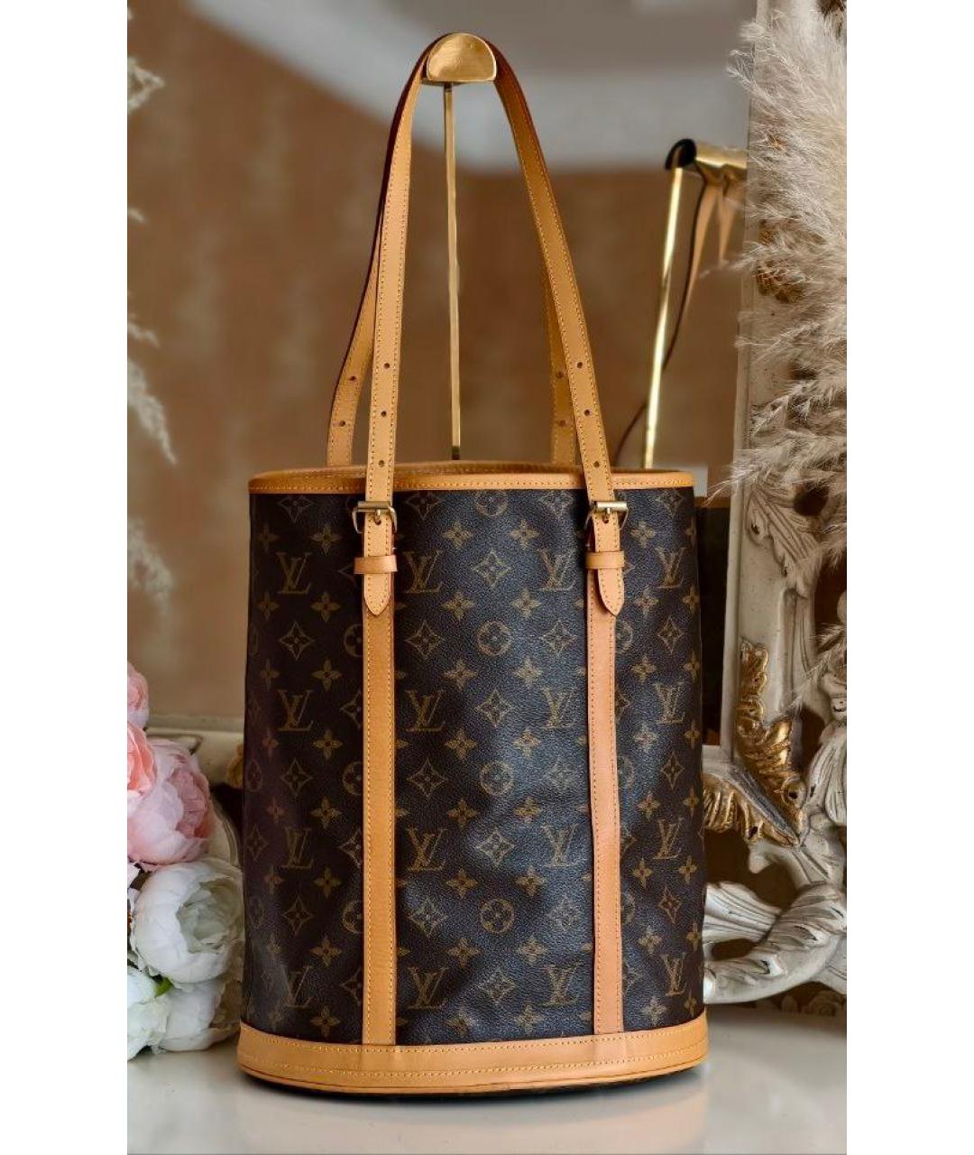 LOUIS VUITTON Коричневая сумка тоут, фото 8