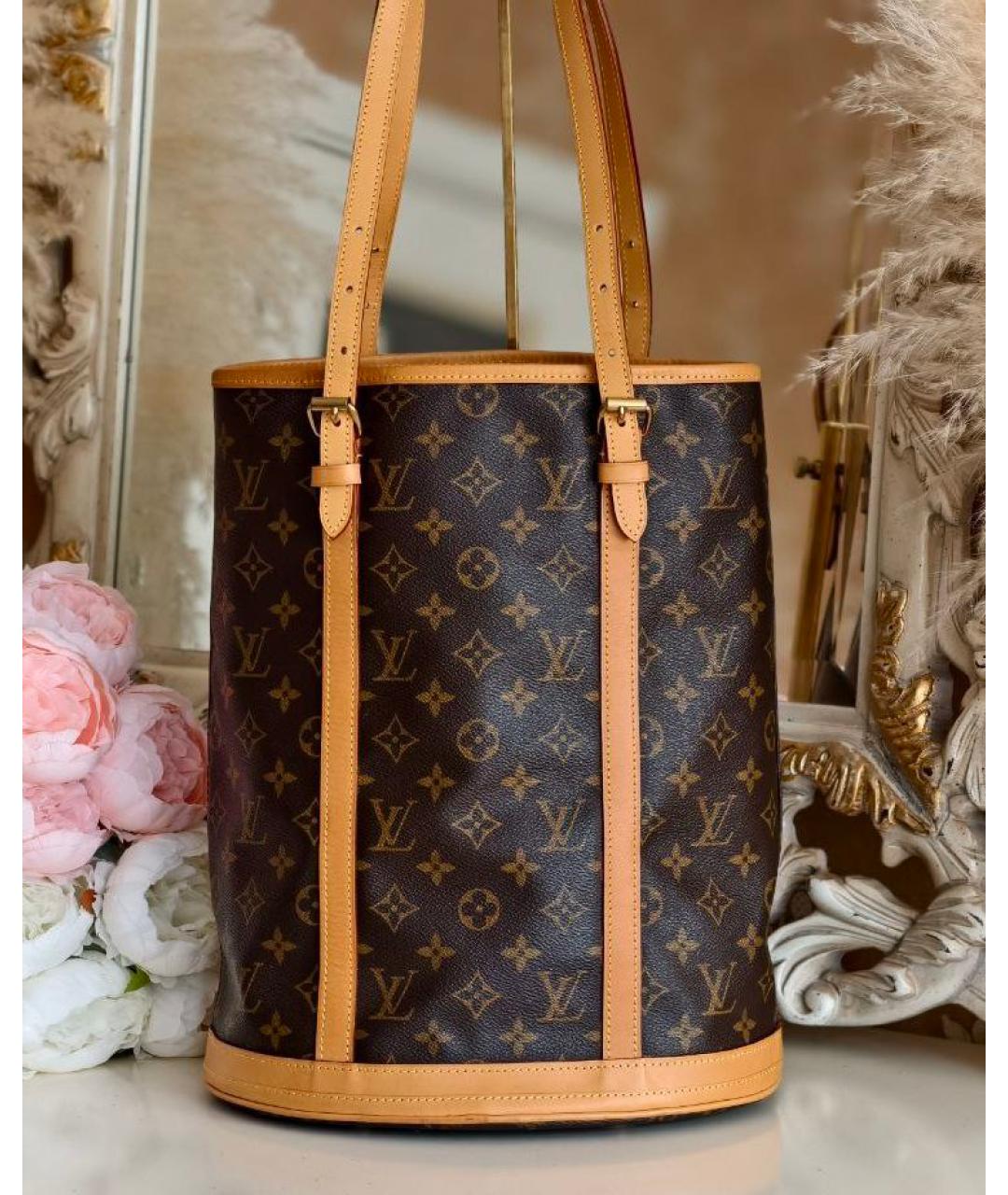 LOUIS VUITTON Коричневая сумка тоут, фото 3