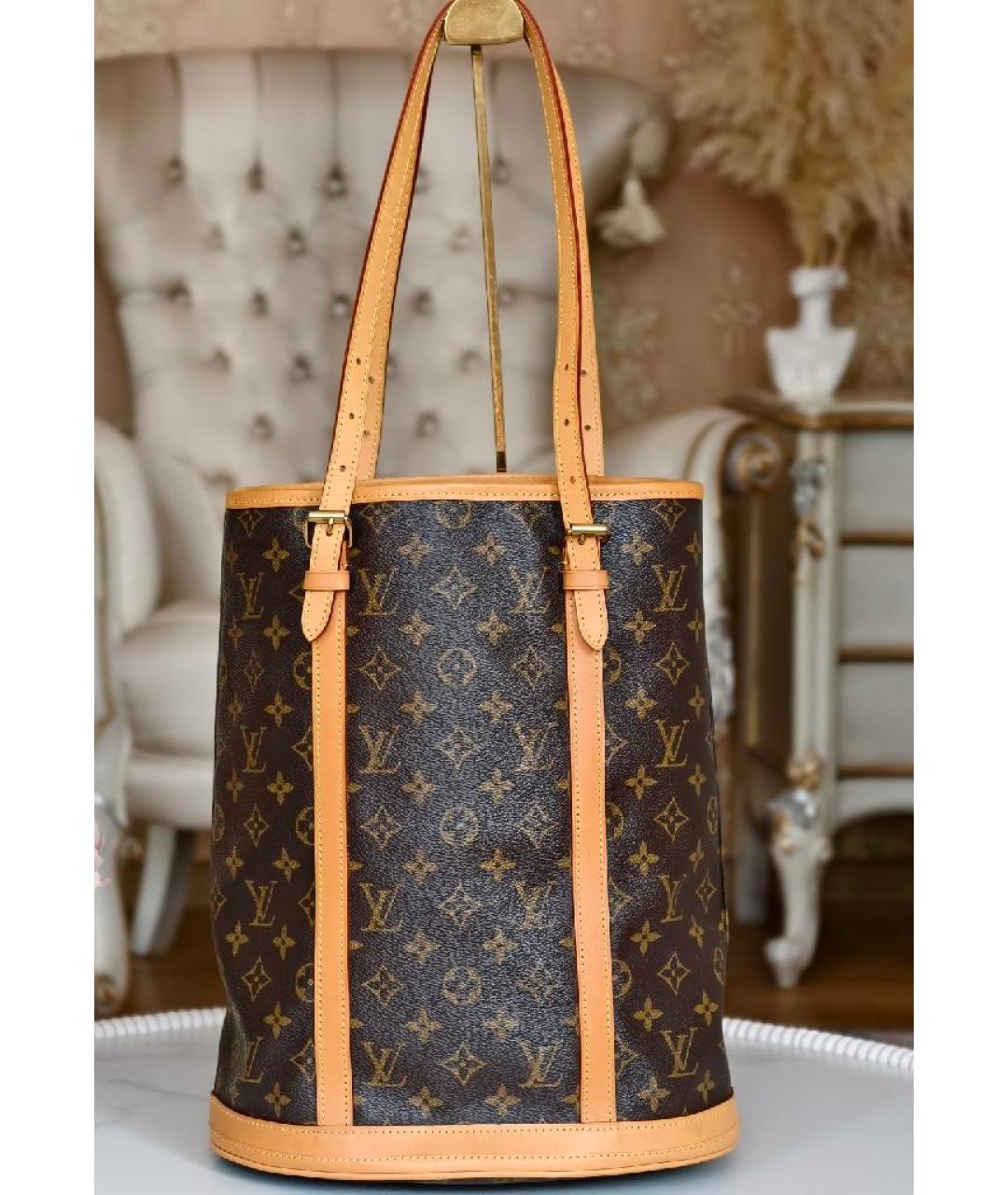 LOUIS VUITTON Коричневая сумка тоут, фото 9