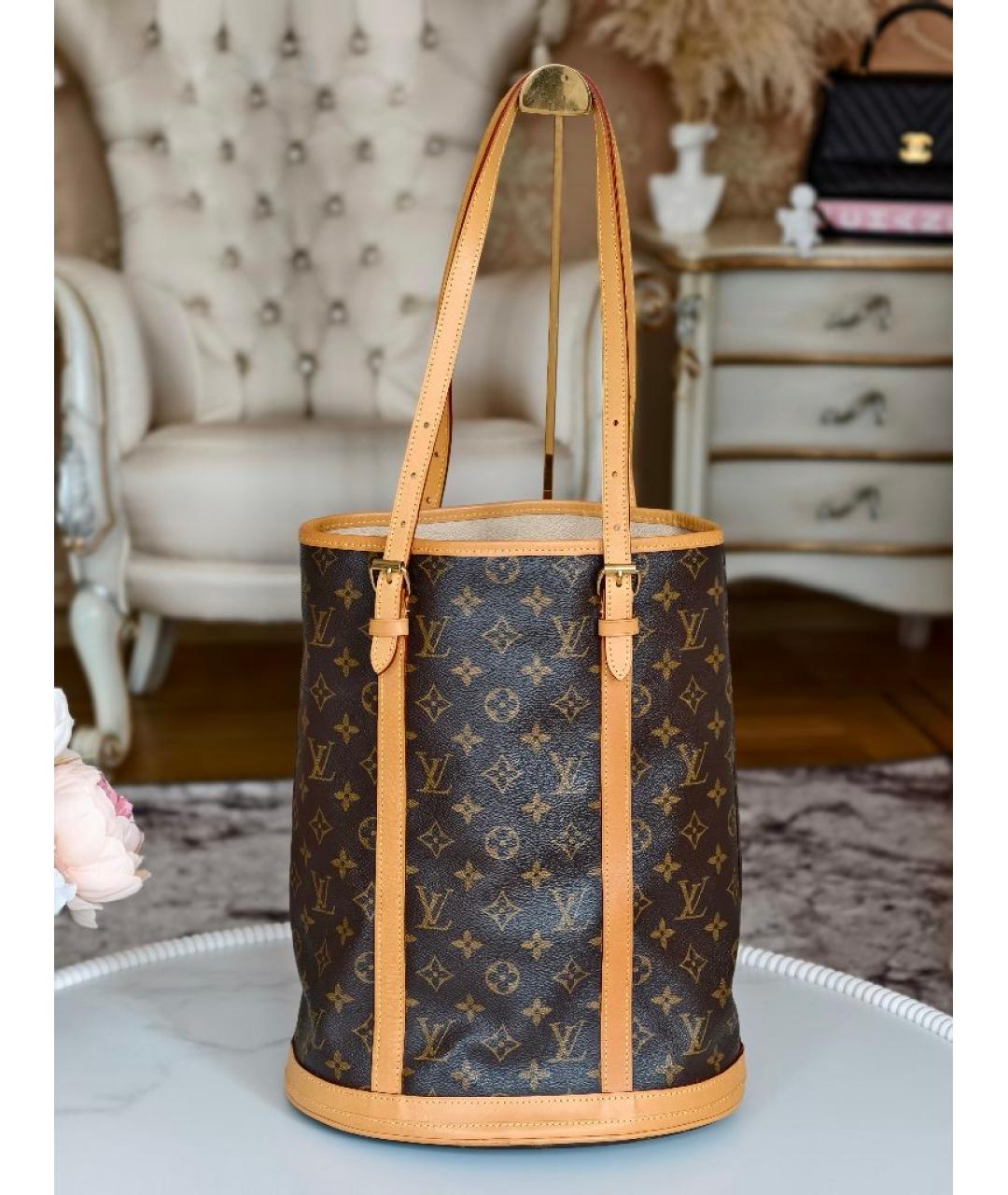 LOUIS VUITTON Коричневая сумка тоут, фото 3