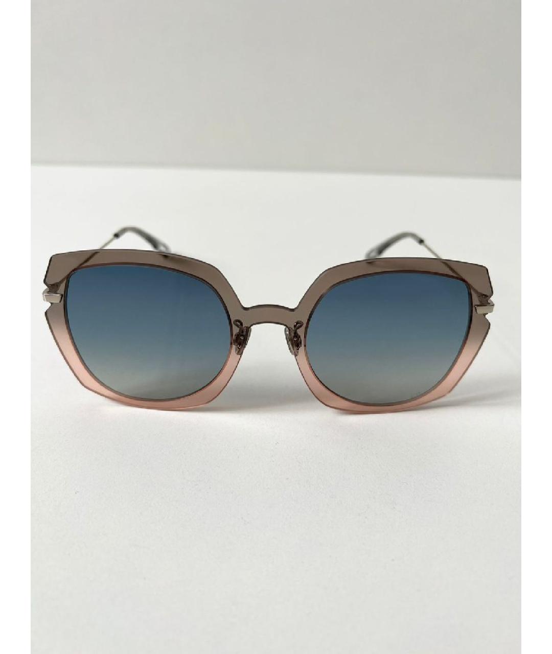 CHRISTIAN DIOR Коралловые пластиковые солнцезащитные очки, фото 10
