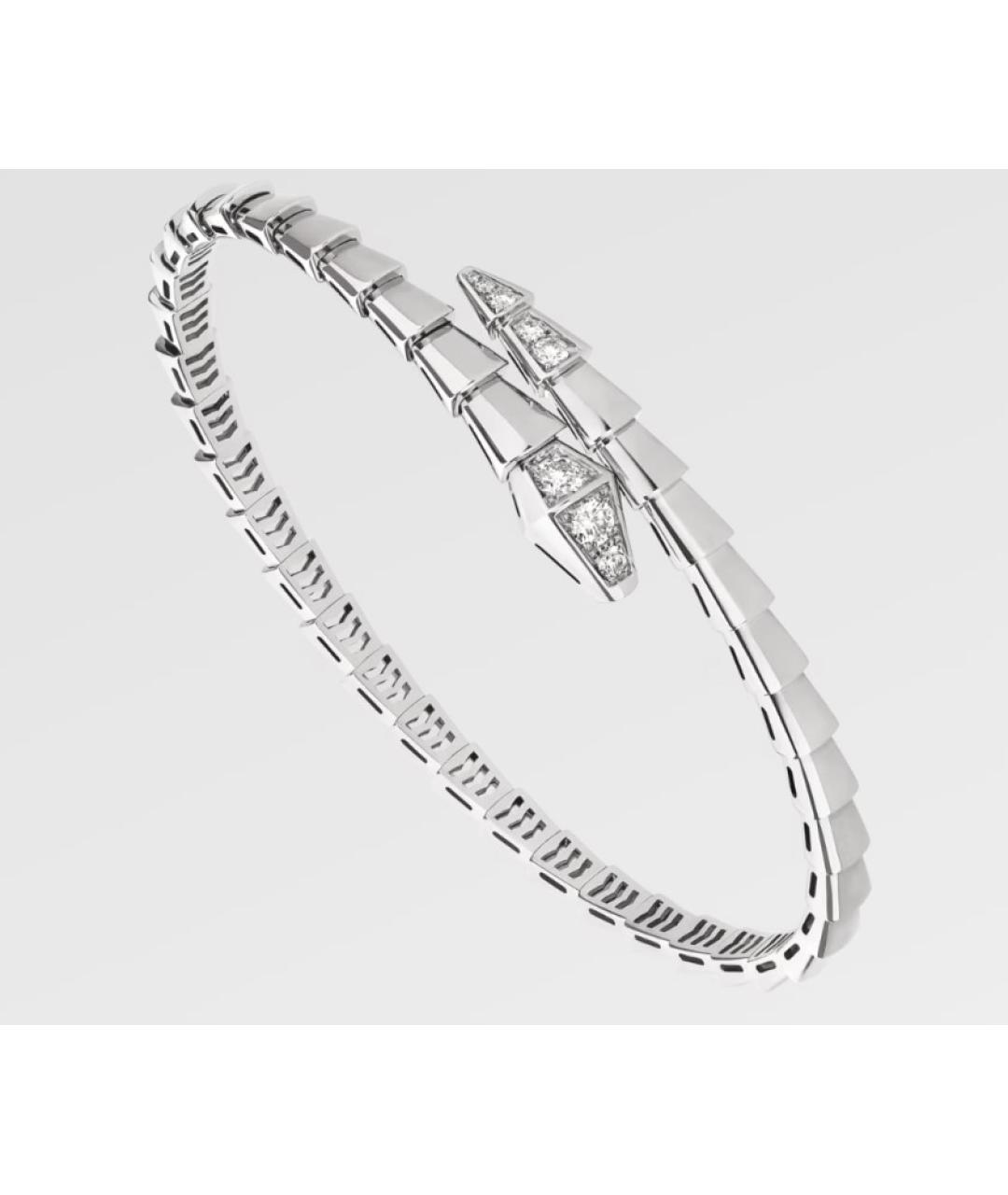 BVLGARI Серебрянный браслет из белого золота, фото 5