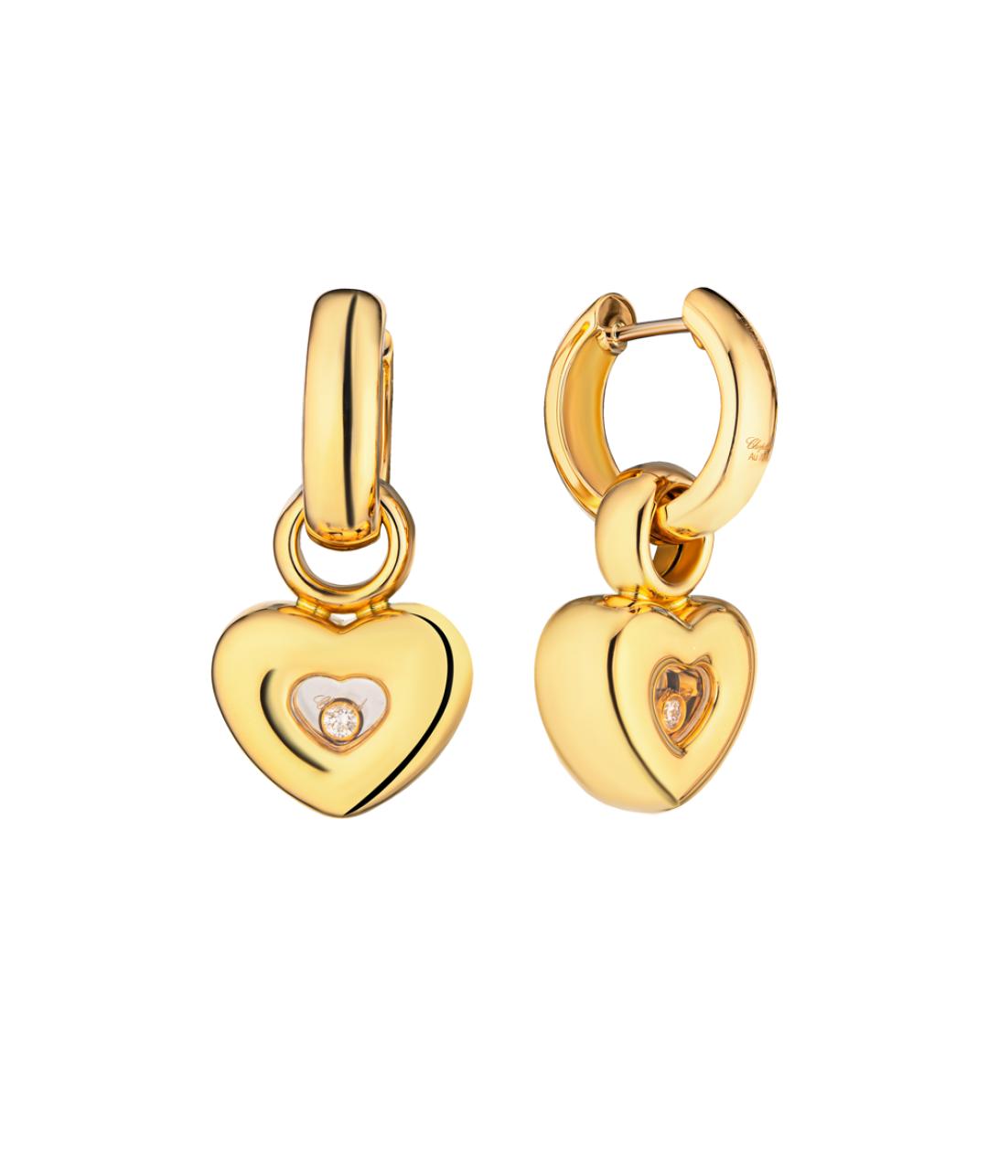 CHOPARD Золотые серьги из желтого золота, фото 2