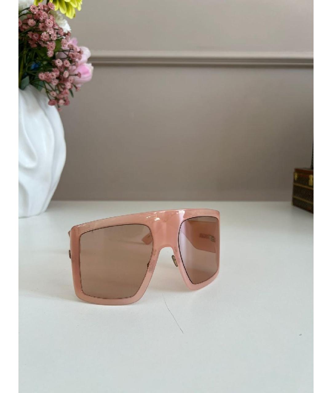 CHRISTIAN DIOR Коралловые пластиковые солнцезащитные очки, фото 10