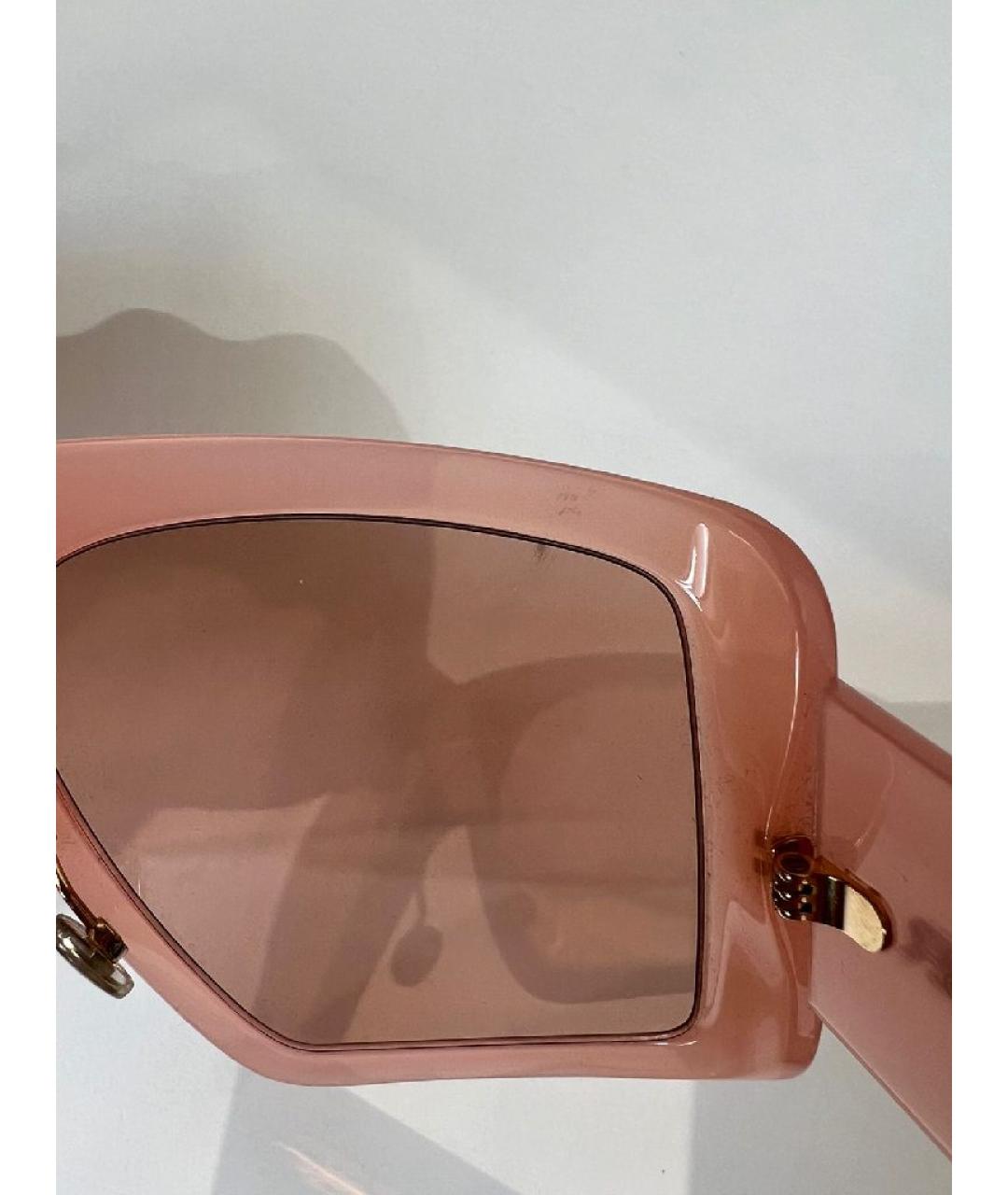CHRISTIAN DIOR Коралловые пластиковые солнцезащитные очки, фото 6