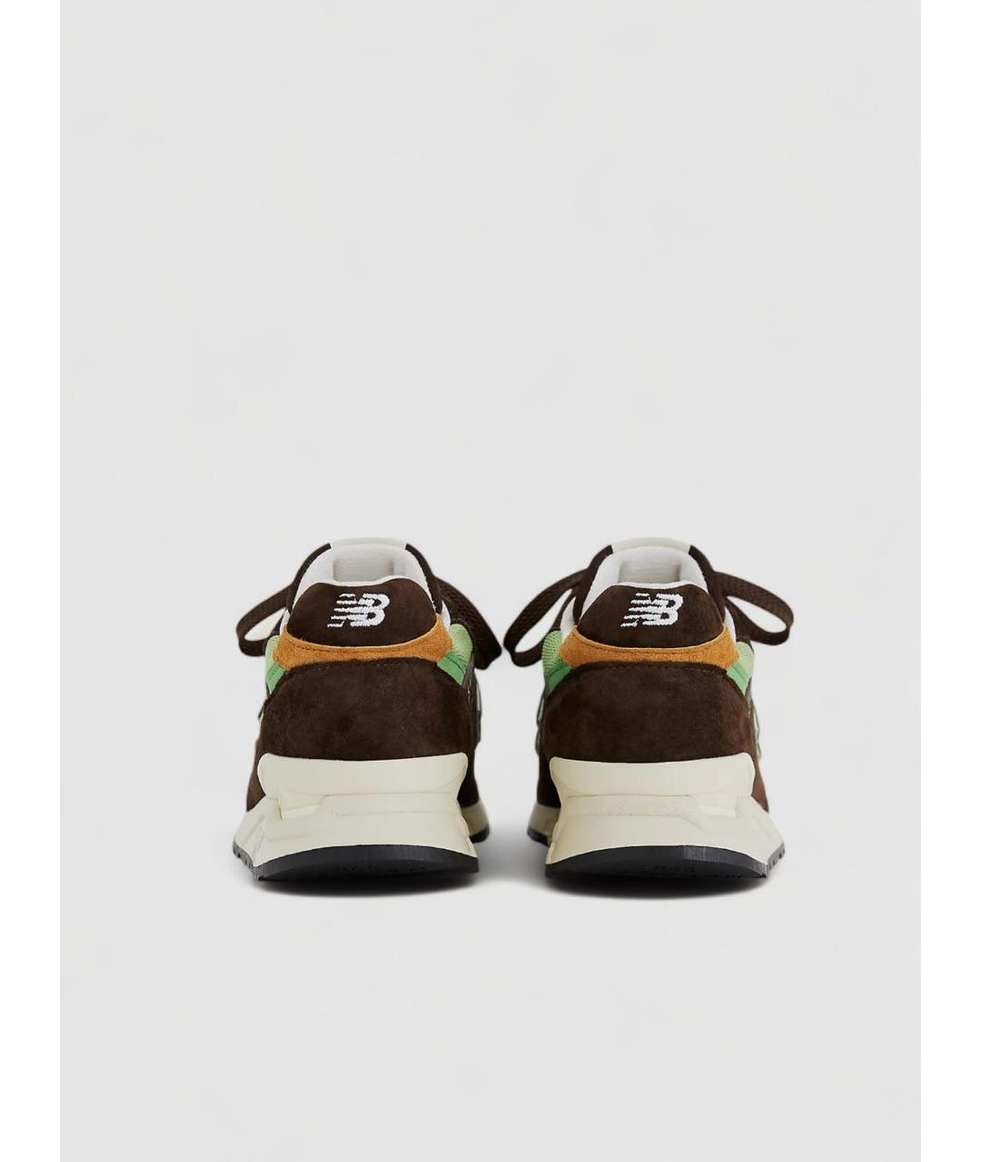 NEW BALANCE Коричневые замшевые низкие кроссовки / кеды, фото 4
