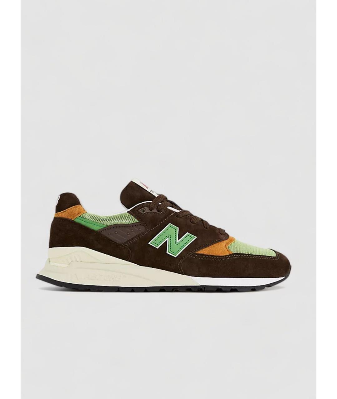 NEW BALANCE Коричневые замшевые низкие кроссовки / кеды, фото 6