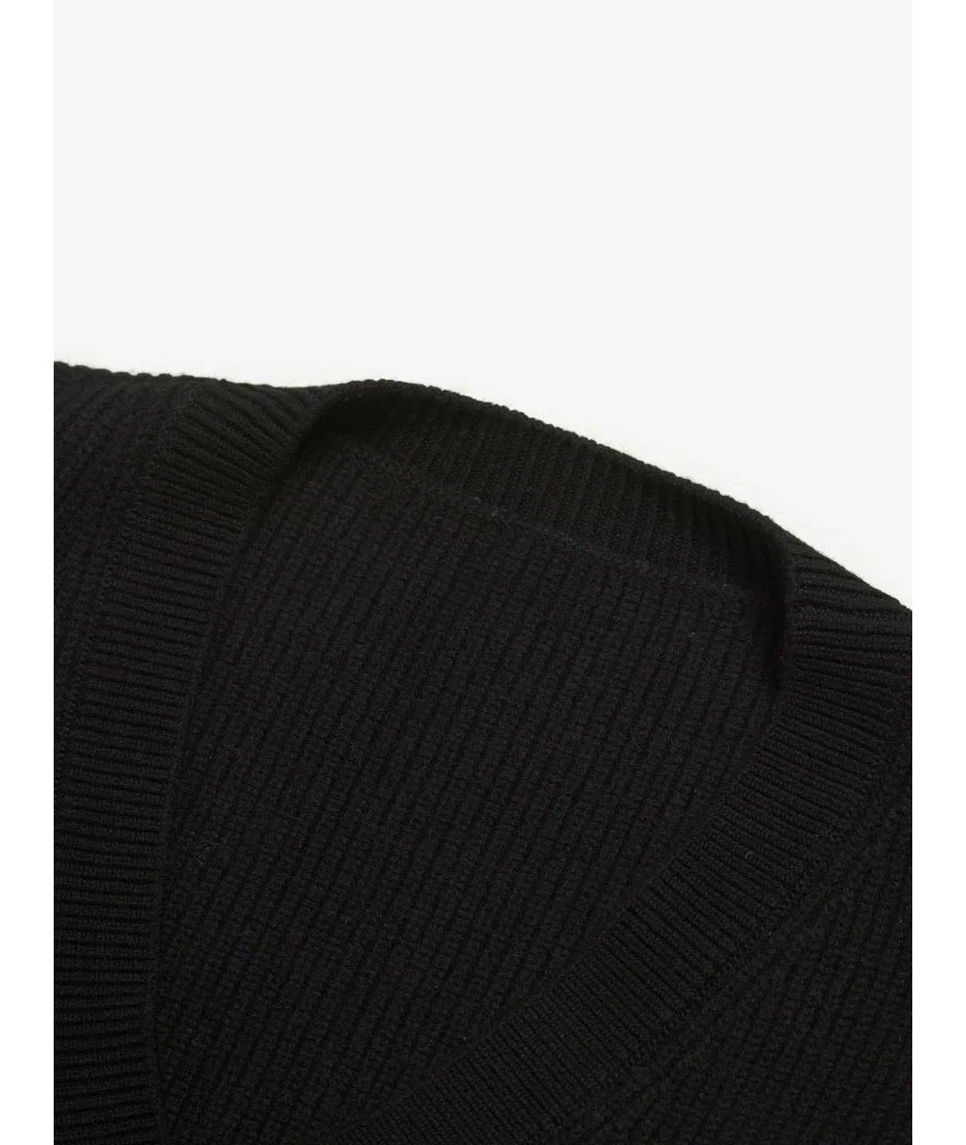 VETEMENTS Черный шерстяной кардиган, фото 4