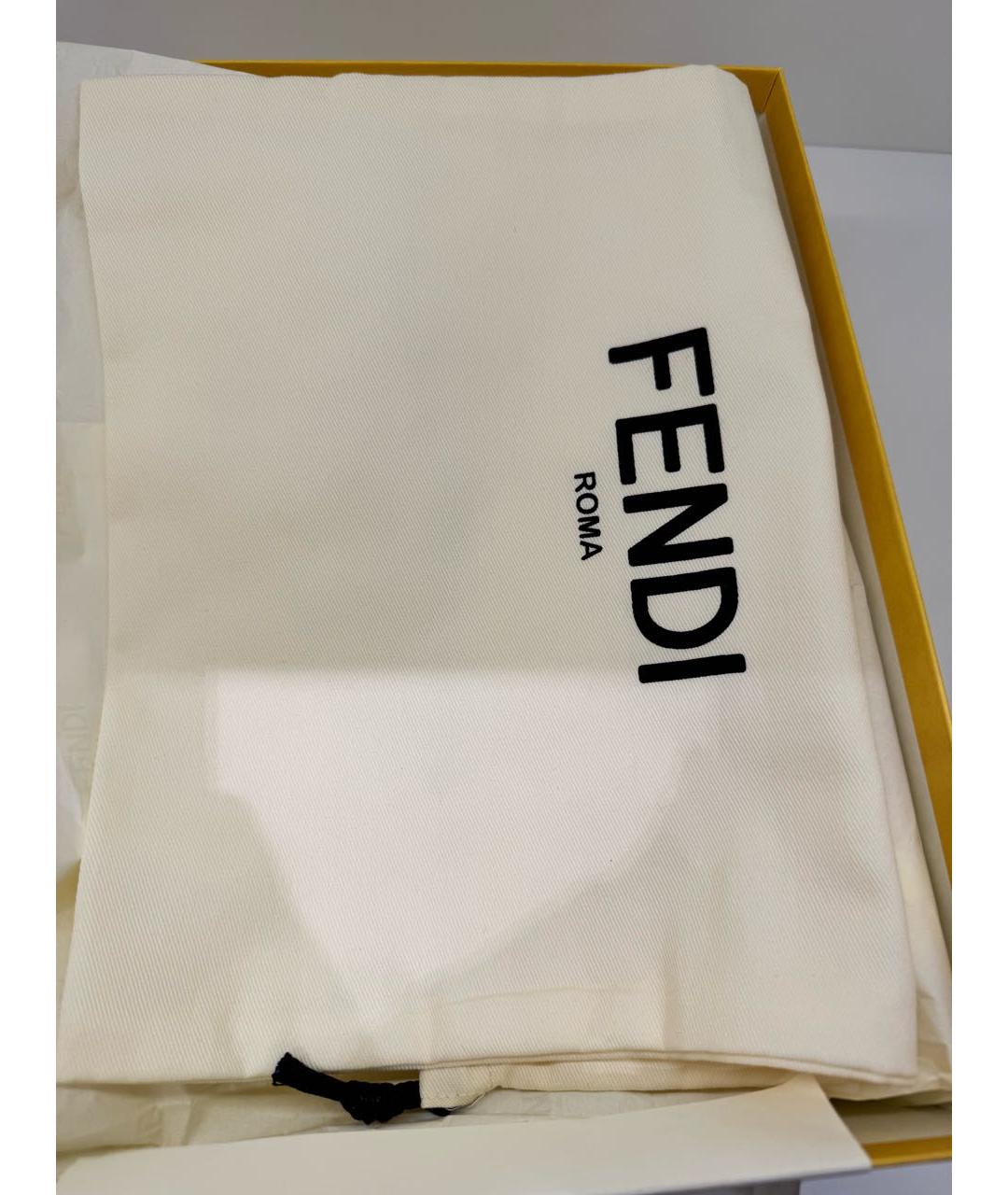 FENDI Зеленые кожаные туфли, фото 6