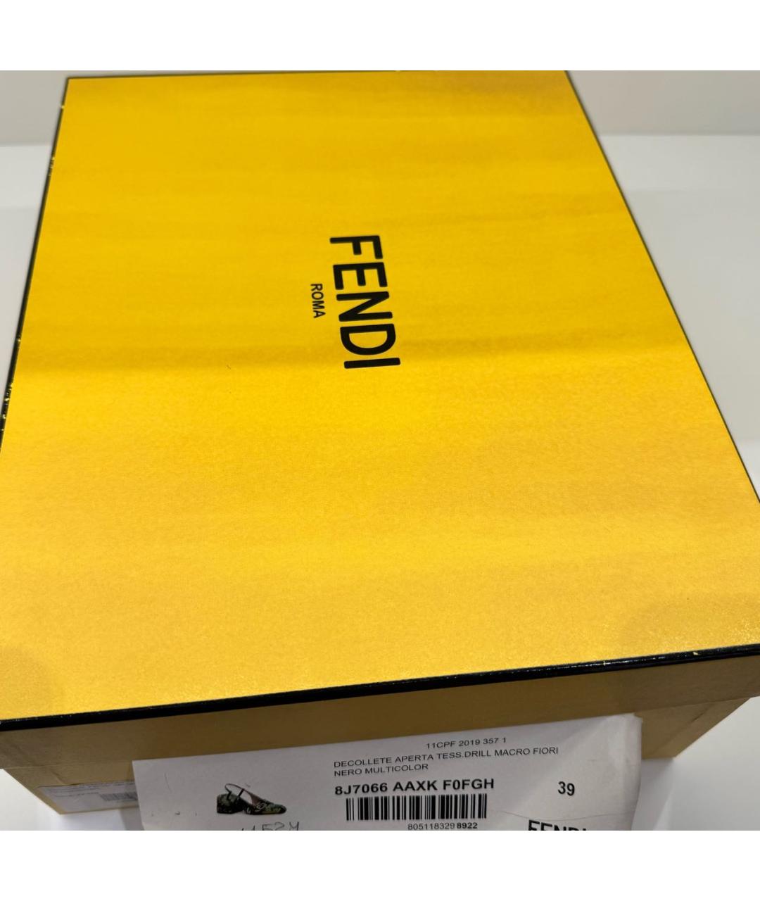FENDI Зеленые кожаные туфли, фото 5