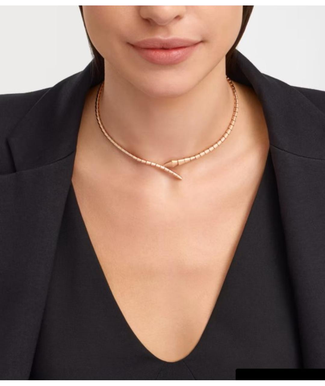 BVLGARI Золотое колье из розового золота, фото 2