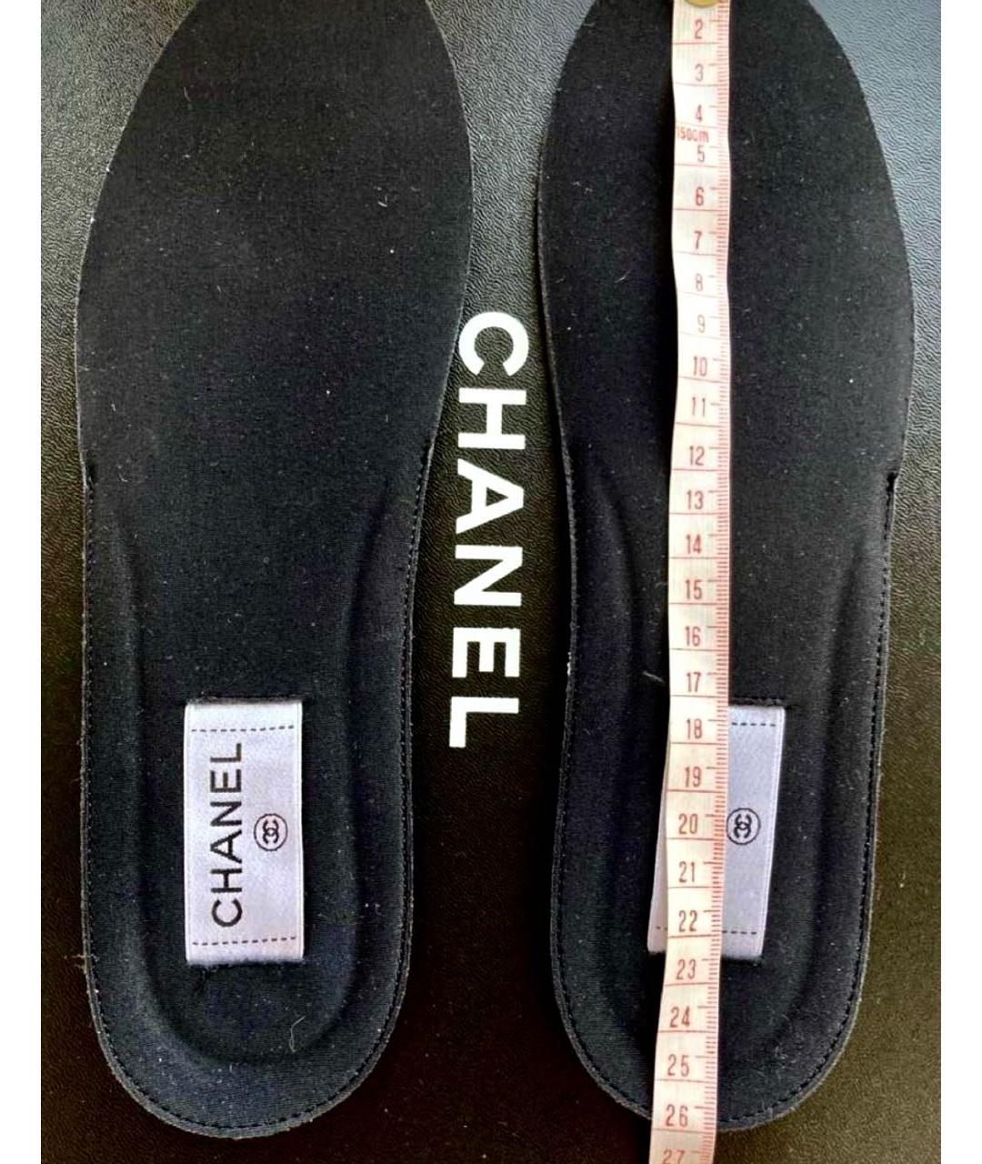 CHANEL Белые кожаные кеды, фото 5