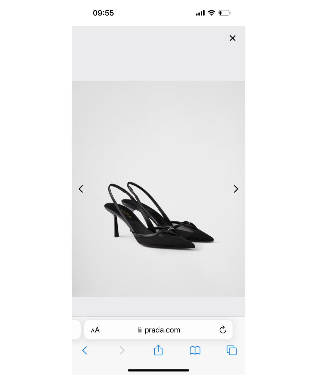 PRADA Черные текстильные туфли, фото 8