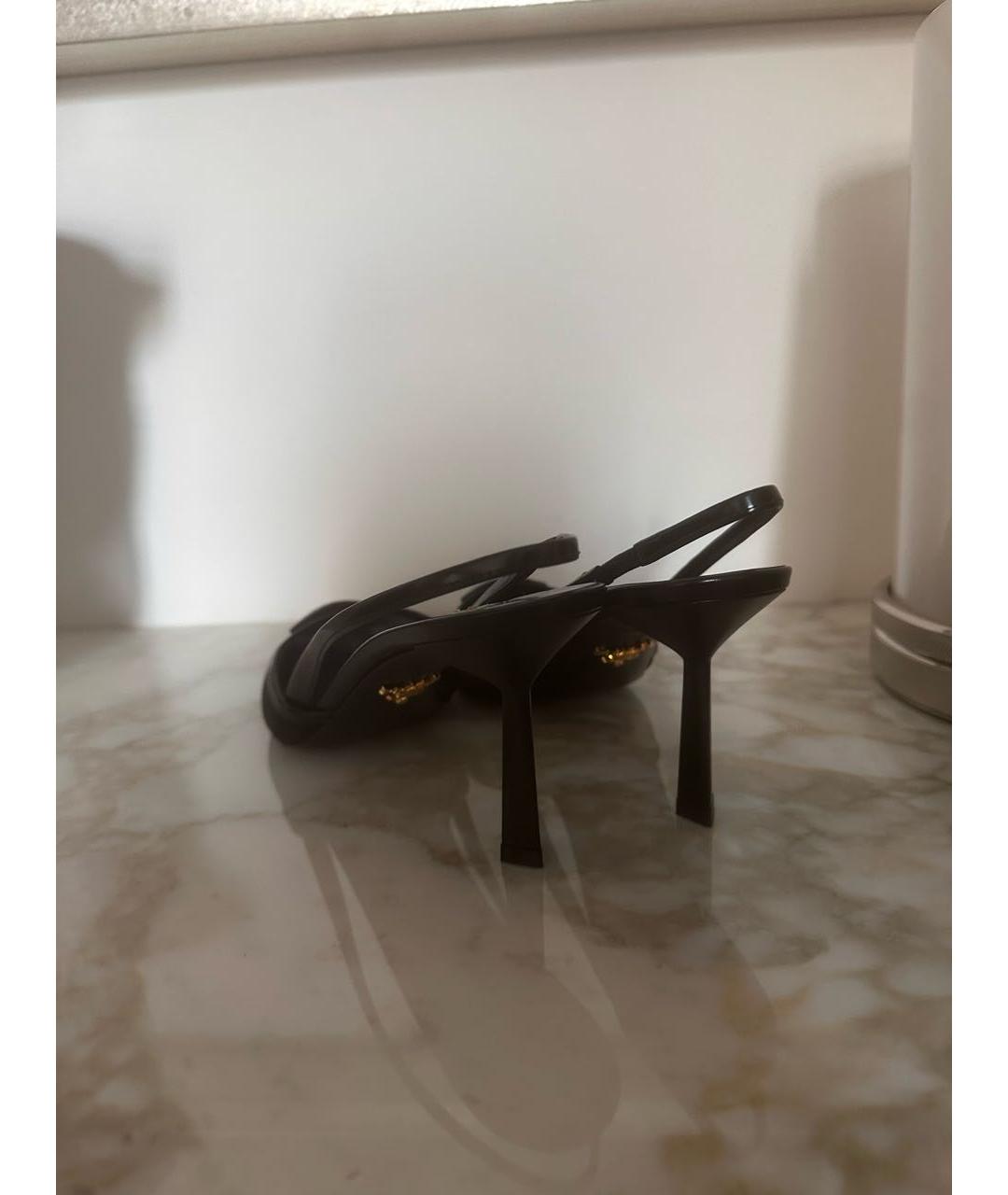 PRADA Черные текстильные туфли, фото 7