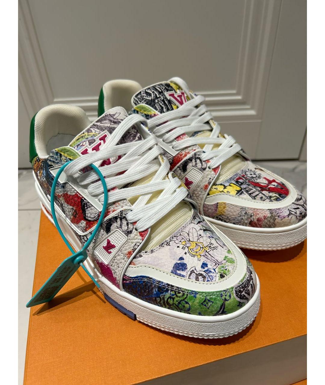 LOUIS VUITTON Мульти низкие кроссовки / кеды, фото 4