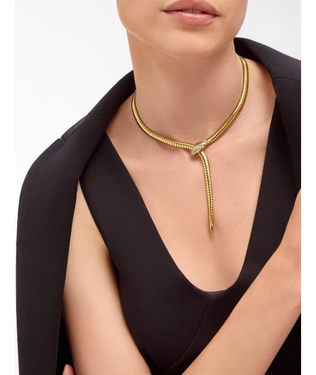 BVLGARI Золотое колье из желтого золота, фото 5