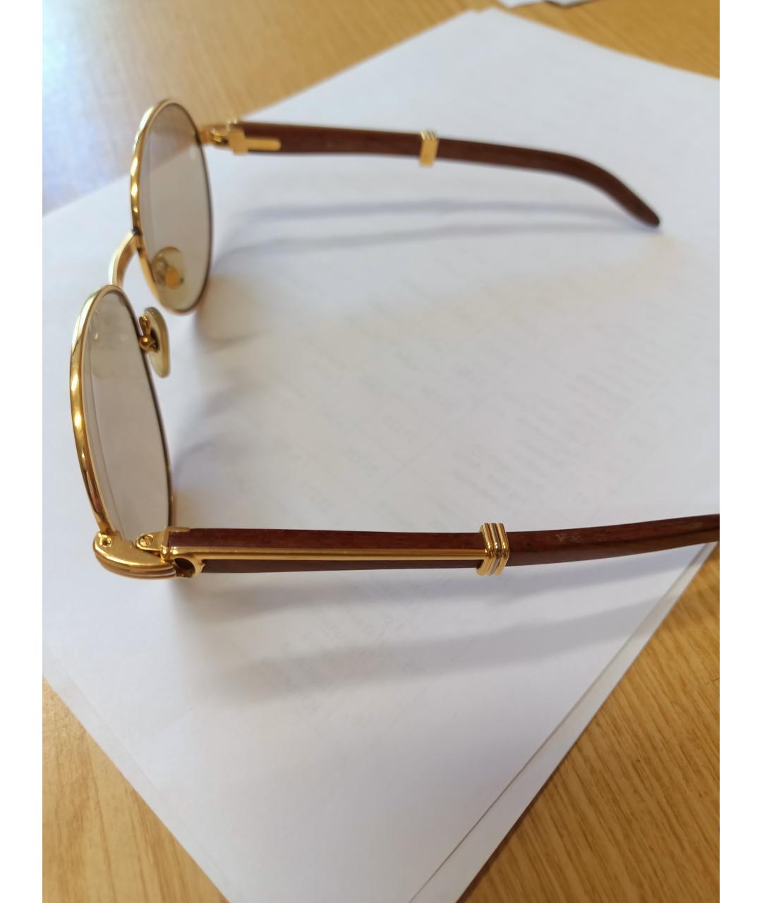 CARTIER Коричневые солнцезащитные очки, фото 2