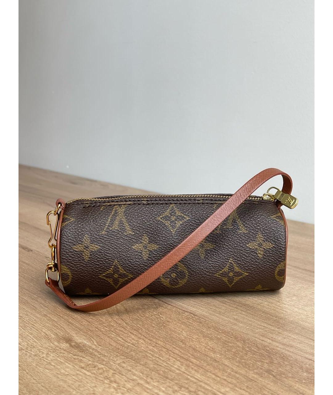 LOUIS VUITTON Коричневая сумка с короткими ручками, фото 3