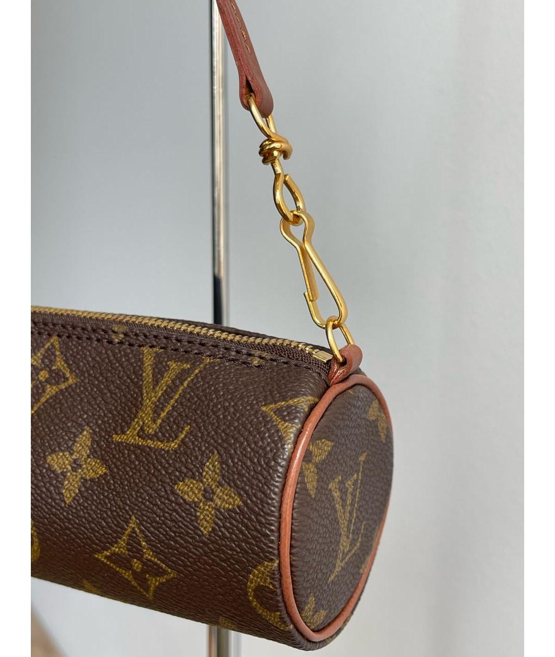 LOUIS VUITTON Коричневая сумка с короткими ручками, фото 5
