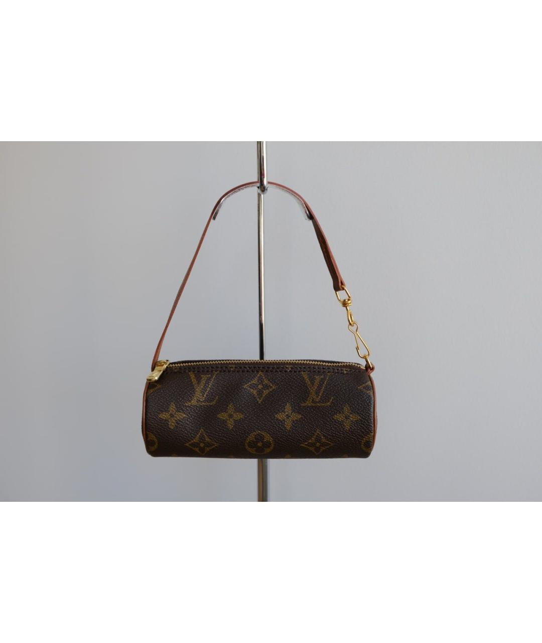 LOUIS VUITTON Коричневая сумка с короткими ручками, фото 6