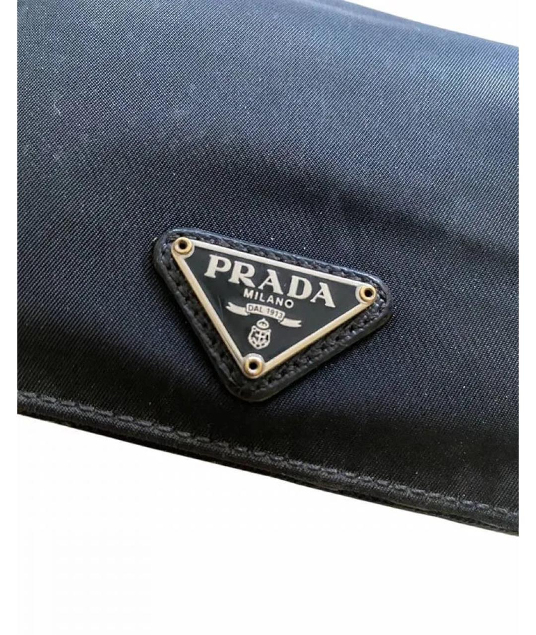 PRADA Черный кошелек, фото 5
