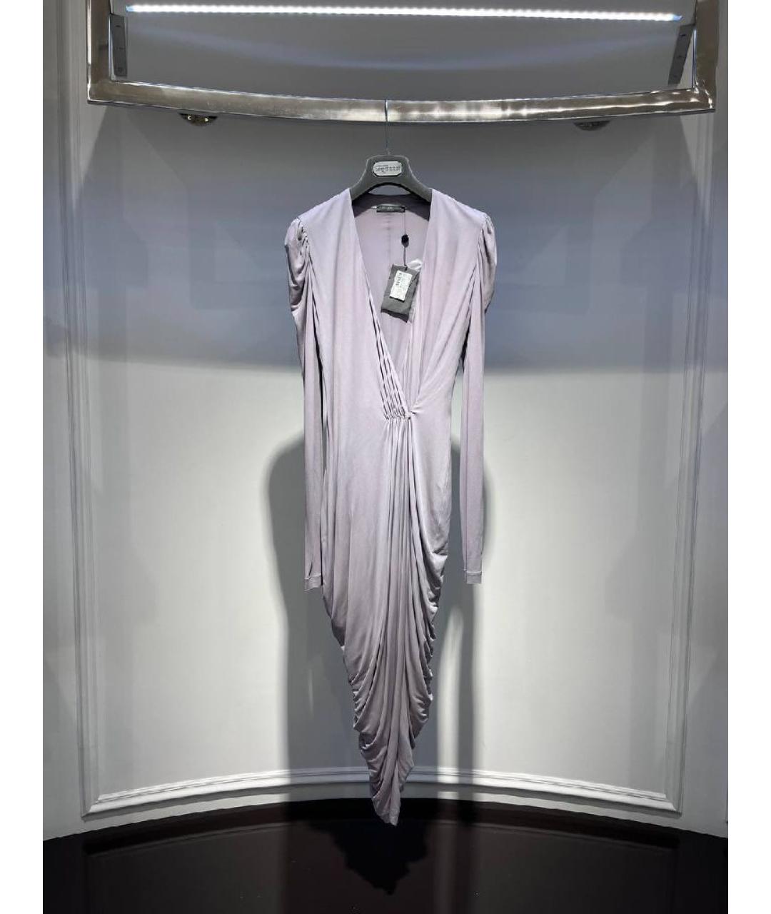 ALEXANDER MCQUEEN Серое платье, фото 3
