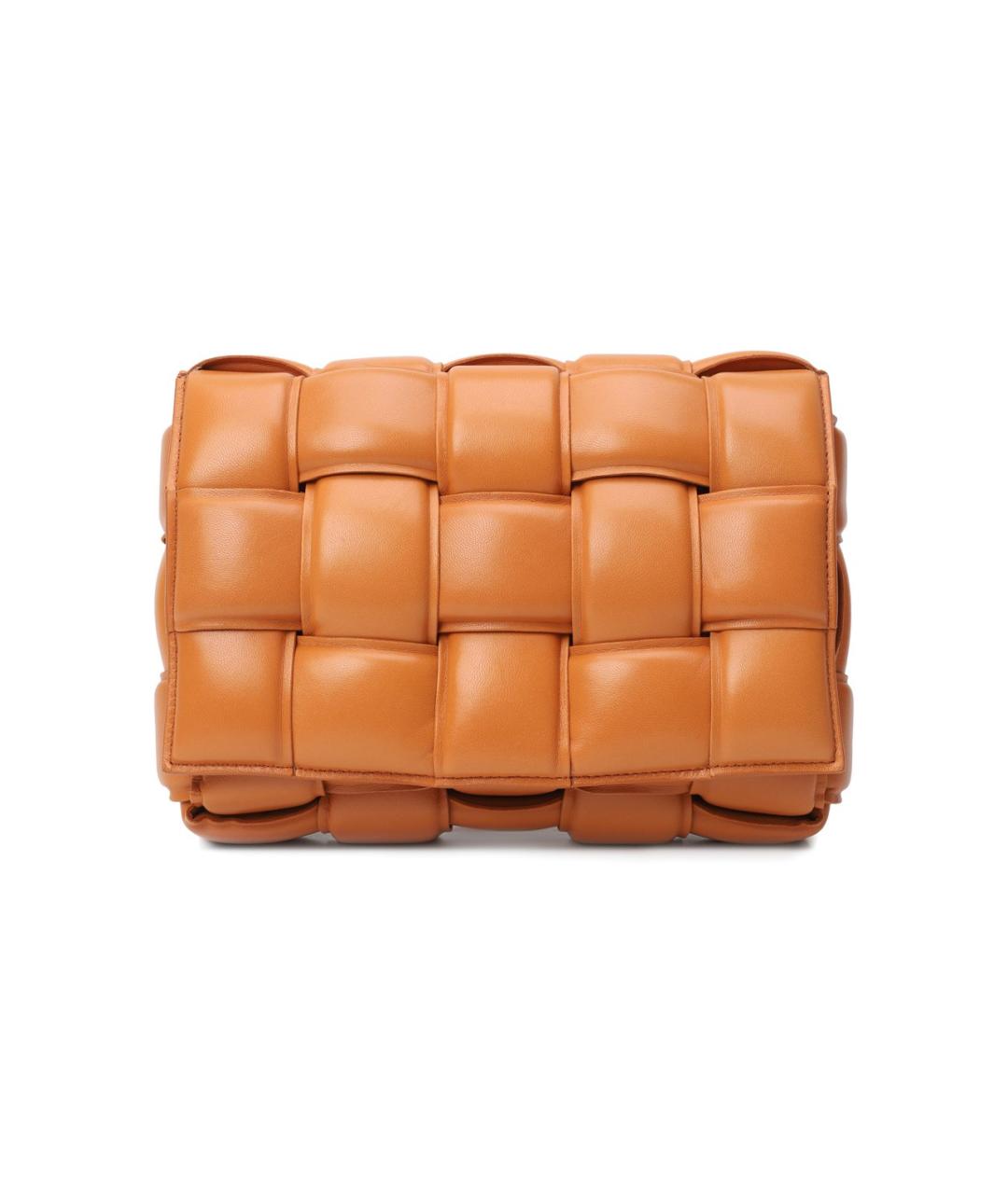 BOTTEGA VENETA Оранжевая кожаная сумка через плечо, фото 1