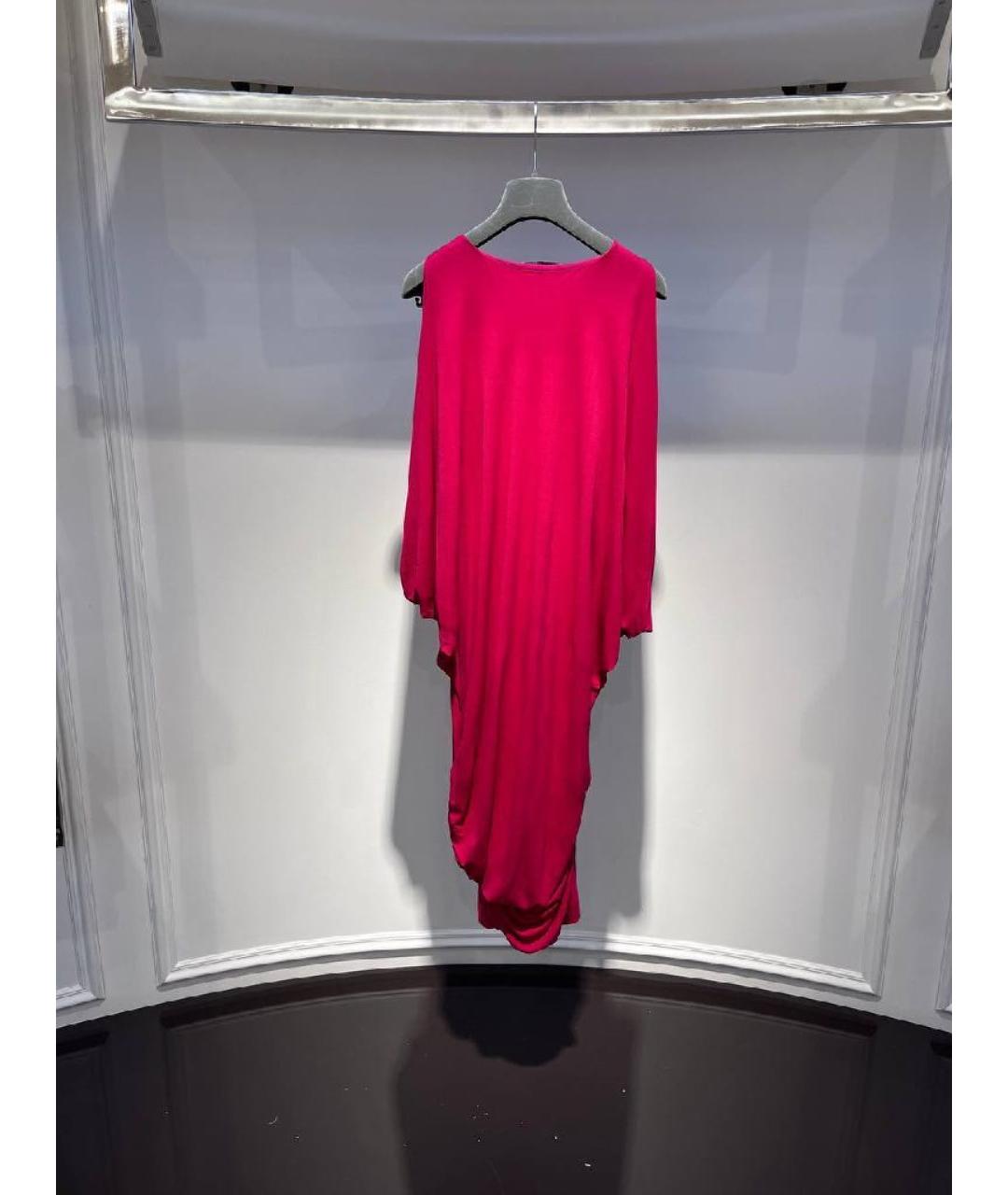 ALEXANDER MCQUEEN Фуксия платье, фото 2